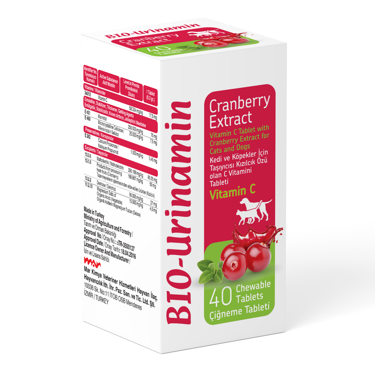 BIO-Urinamin | Unterstützung der Harnwegsgesundheit 40 Tabs