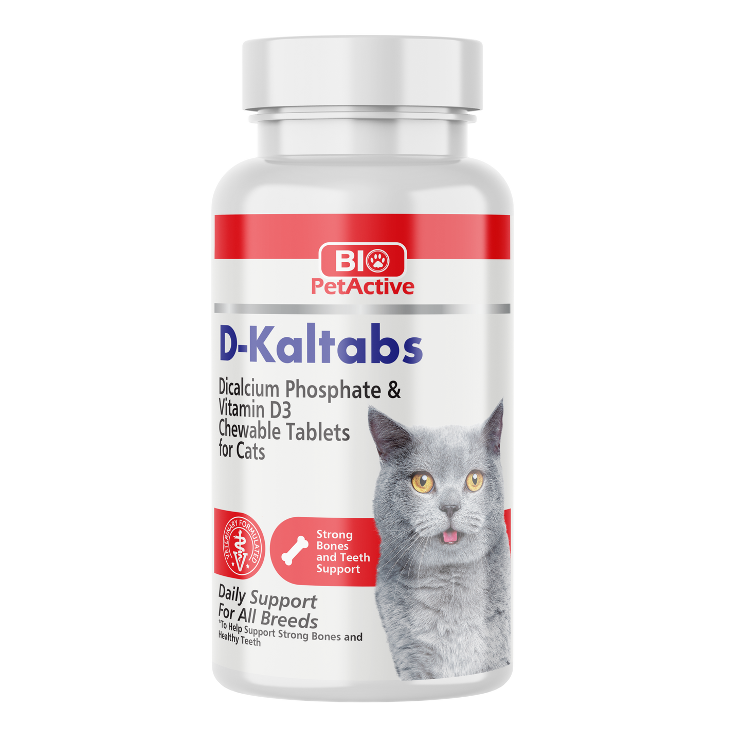 D-Kaltabs Dicalciumphosphat & Vitamin D3 Kautabletten für Katzen