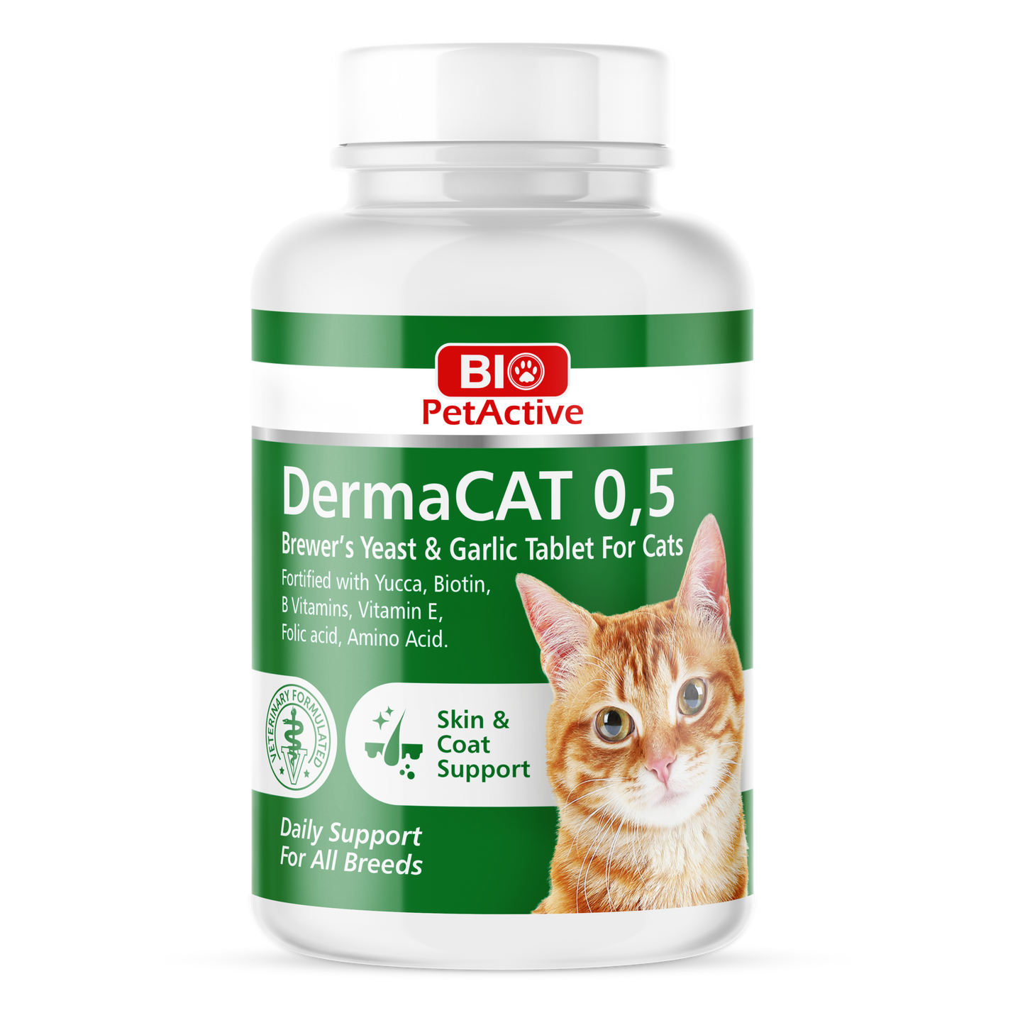 DermaCAT 0,5 Bierhefe- Knoblauch-Tabletten für Hunde und Katzen Bierhefe- Knoblauch-Tabletten