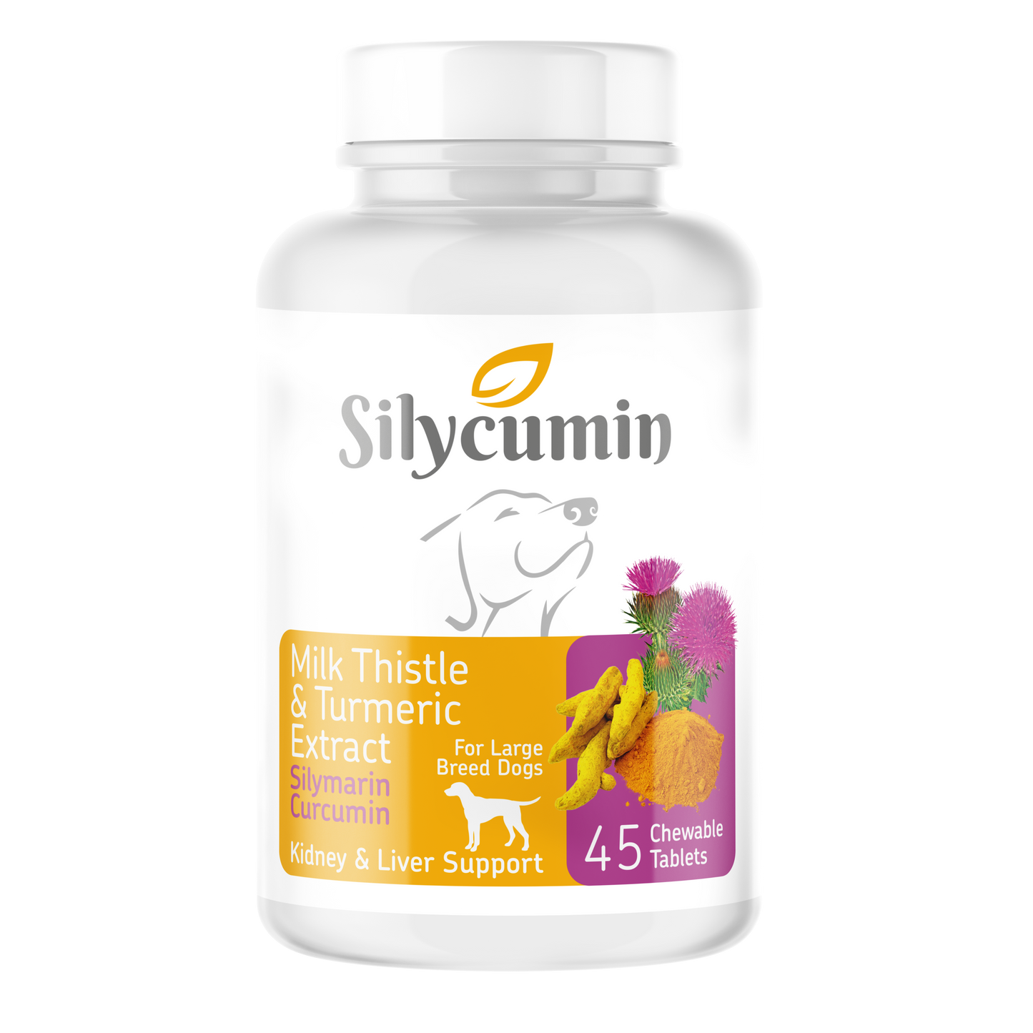 Silycumin | Unterstützung von Leber & Nieren Effektive Entgiftung & Unterstützung des Immunsystems für Katzen und Hunde 45 Tabs