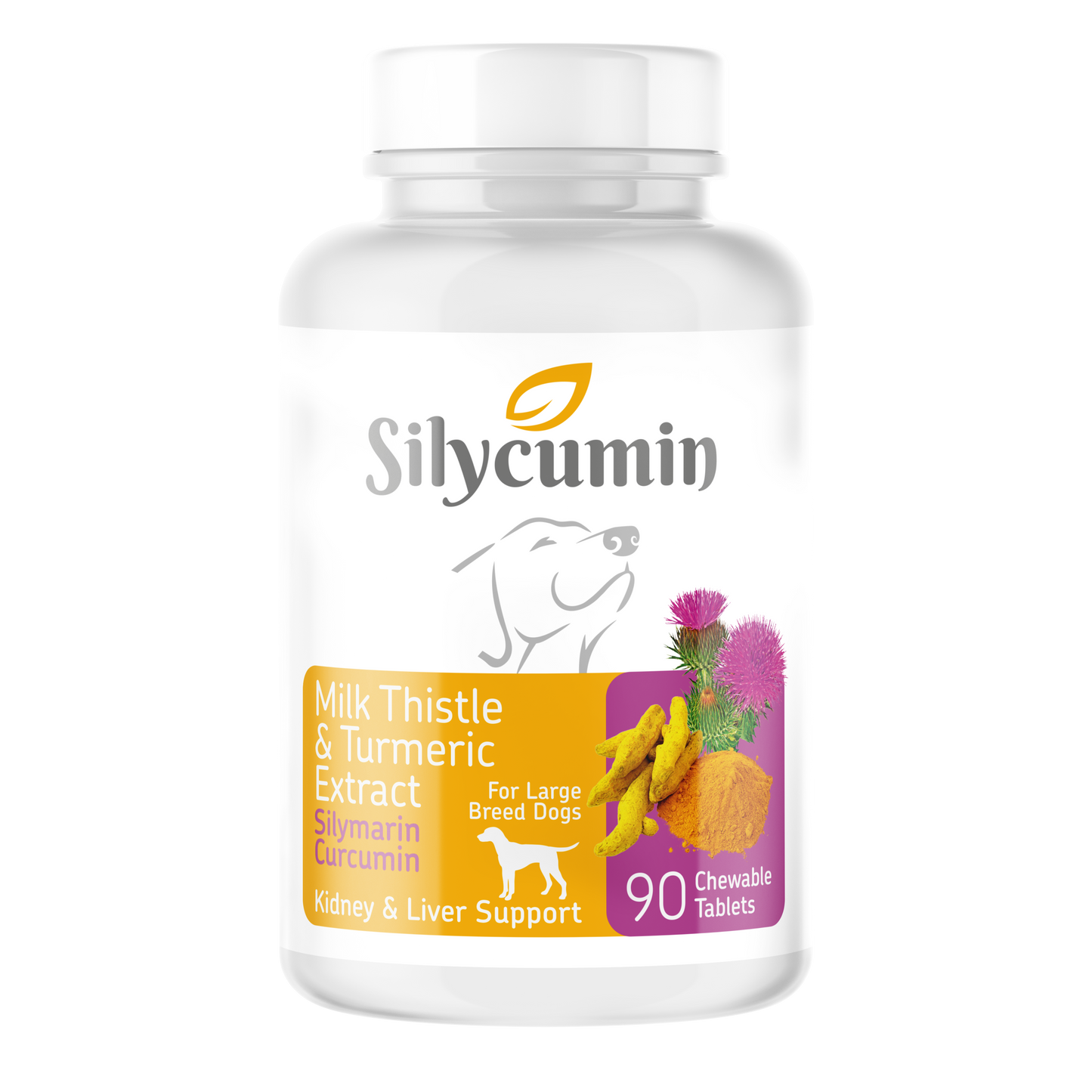 Silycumin | Unterstützung von Leber & Nieren Effektive Entgiftung & Unterstützung des Immunsystems für Katzen und Hunde 90 Tabs