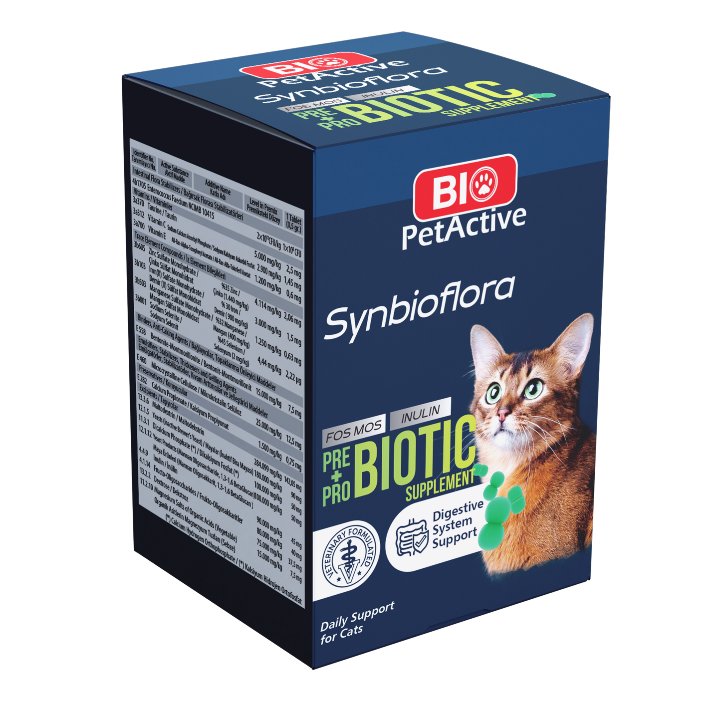 Synbioflora | Präbiotisches und Probiotisches Ergänzungsfuttermittel für Katze